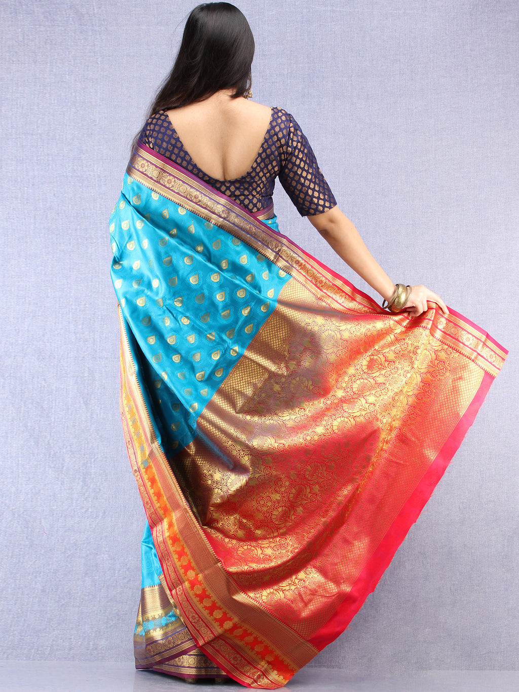 Banarasee Art Silk With Zari Work – InduBindu