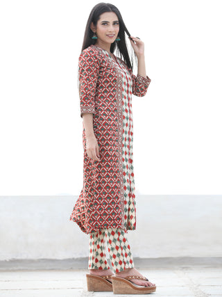 Bahaar Sitara - Set of Kurta Pants & Dupatta - KS78D2470D