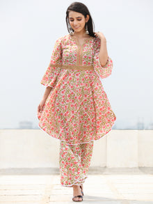 Rozana Zaira - Set of Kurta Palazzo & Dupatta - KS159A2486D