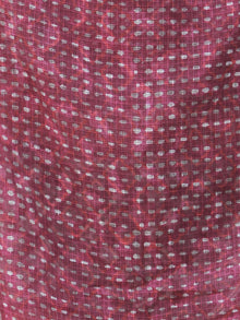 Onion Pink Ivory Kota Doria Cotton Hand Block Printed Dupatta  - D04170503