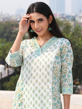 Jashn Zafrah - Set of Kurta Pants & Dupatta - KS59E2499D
