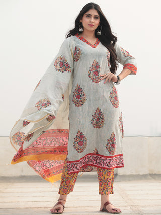 Jashn Nazira - Set of Kurta Pants & Dupatta - KS54D2359D