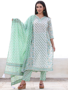 Jashn Diwa - Set of Kurta Pants & Dupatta - KS59D2499D