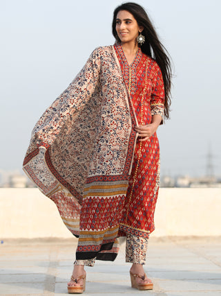 Bahaar Faiza - Set of Kurta Pants & Dupatta - KS60X2468D