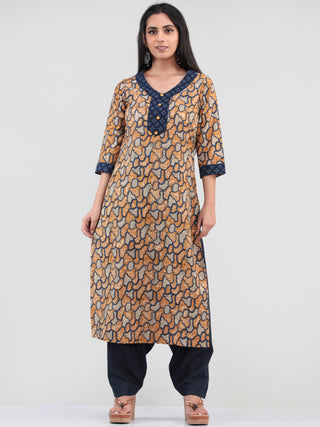 Bahaar Diwa - Set of Kurta Salwar Pants & Dupatta - KS20B1362D