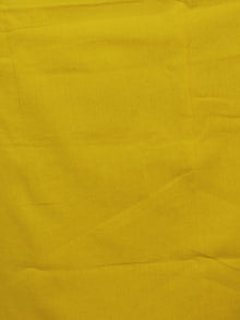Indigo Ivory Yellow Hand Shibori Dyed Chanderi Kurta & Chiffon Dupatta With Cotton Salwar Fabric Set of 3- S1628217
