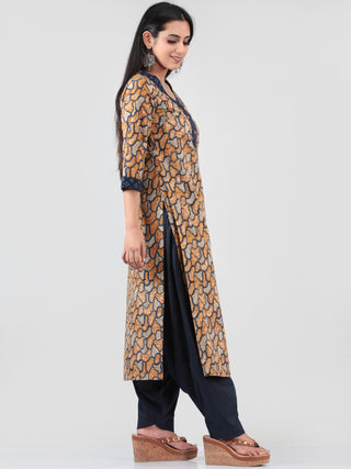 Bahaar Diwa - Set of Kurta Salwar Pants & Dupatta - KS20B1362D