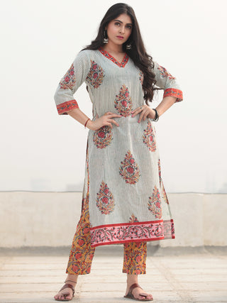 Jashn Nazira - Set of Kurta Pants & Dupatta - KS54D2359D