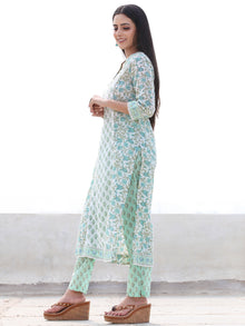 Jashn Zafrah - Set of Kurta Pants & Dupatta - KS59E2499D