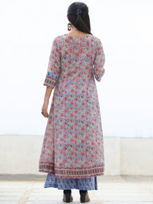 Rozana Samina - Set of Pleated Kurta Palazzo & Dupatta - KS160A2479D