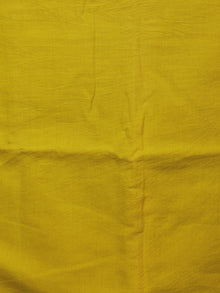Indigo Ivory Yellow Hand Shibori Dyed Chanderi Kurta & Chiffon Dupatta With Cotton Salwar Fabric Set of 3- S1628218