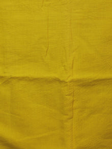 Indigo Ivory Yellow Hand Shibori Dyed Chanderi Kurta & Chiffon Dupatta With Cotton Salwar Fabric Set of 3- S1628218