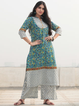 Jashn Nilham - Set of Kurta Pants & Dupatta - KS80A2319D