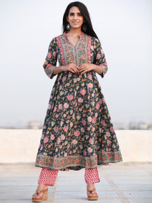 Jashn Manal - Set of Anarkali Kurta Pants & Dupatta - KS25F2388D