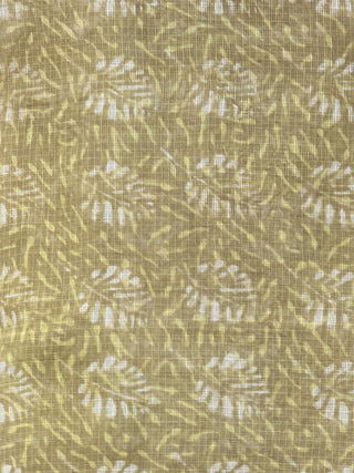 Mustard Ivory Kota Silk Hand Block Printed Dupatta - D04170514