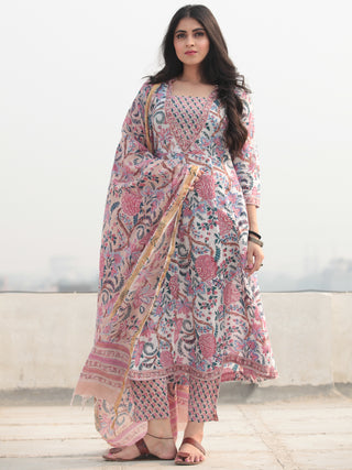 Jashn Fiza - Set of Kurta Pants & Dupatta - KS28C2331D