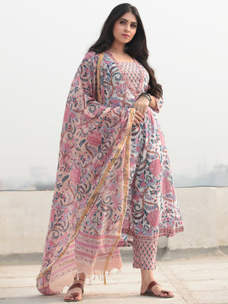 Jashn Fiza - Set of Kurta Pants & Dupatta - KS28C2331D