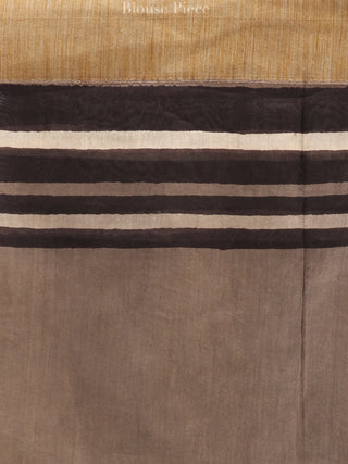 Kashish Black Hand Block Printed Chanderi Saree With Geecha Border - S031704510