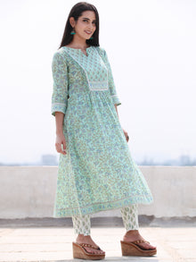 Jashn Ambar - Set of AnarKali Kurta Pants & Dupatta - KS57H2499D