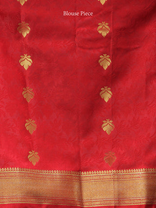 Banarasee Art Silk Saree With Resham Zari Weave - Bottle Green Maroon & Gold - S031704385