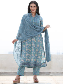 Jashn Nahiza - Set of Kurta Pants & Dupatta - KS61B2500D