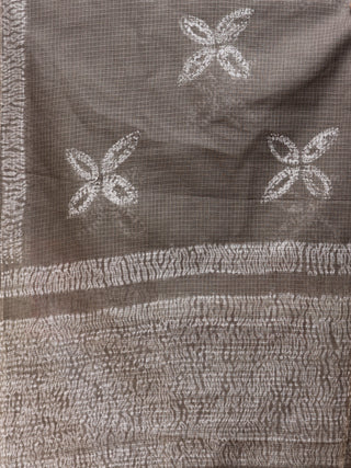 Kashish White Kota Doria Cotton Hand Block Printed Dupatta  - D04170695