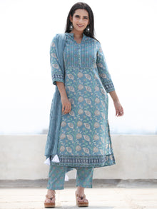 Jashn Nahiza - Set of Kurta Pants & Dupatta - KS61B2500D