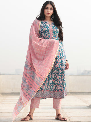 Jashn Nayab - Set of Kurta Pants & Dupatta - KS57B2361D