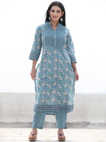 Jashn Nahiza - Set of Kurta Pants & Dupatta - KS61B2500D