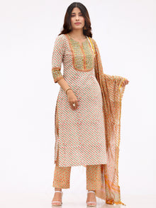 Fiza Anjum Set Of Kurta Pant Dupatta