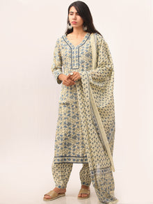 Fiza Jamina Set Of Kurta Salwar Pant Dupatta