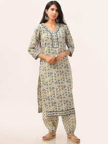 Fiza Jamina Set Of Kurta Salwar Pant Dupatta