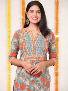 Utsav Ambar - Set of Kurta Salwar Pants & Kota Doria Dupatta - KS10A2570D
