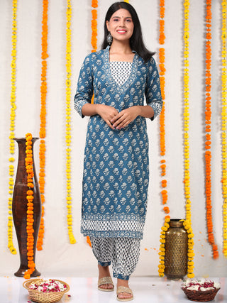 Utsav Isha - Set of Kurta Salwar Pants & Dupatta - KS60G2557D
