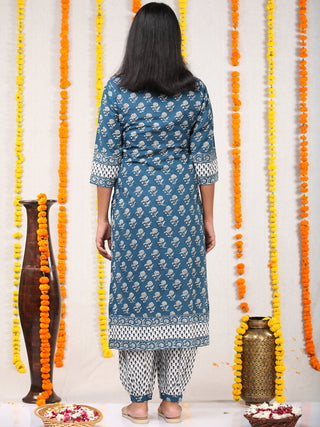 Utsav Isha - Set of Kurta Salwar Pants & Dupatta - KS60G2557D