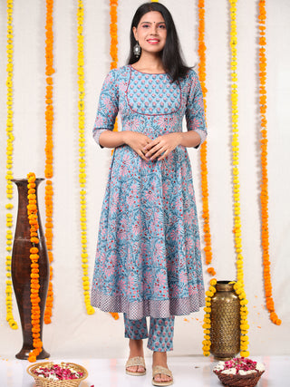 Utsav Amna - Anakarli Kurta Pants & Dupatta - KS16A2577D