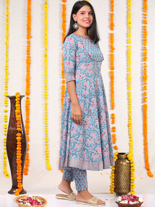 Utsav Amna - Anakarli Kurta Pants & Dupatta - KS16A2577D