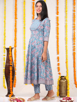 Utsav Amna - Anakarli Kurta Pants & Dupatta - KS16A2577D