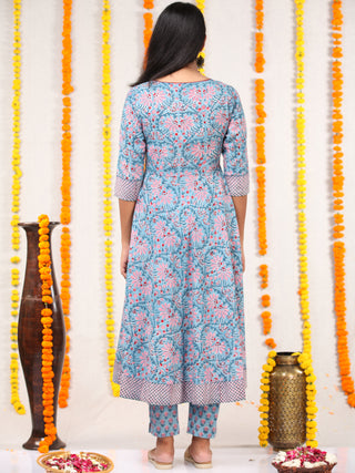 Utsav Amna - Anakarli Kurta Pants & Dupatta - KS16A2577D
