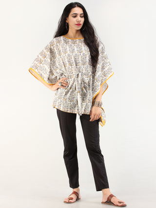 Rangrez Ghazal - Kaftan Cotton Top - T72F2191