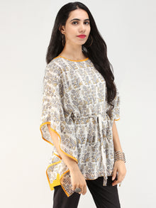 Rangrez Ghazal - Kaftan Cotton Top - T72F2191