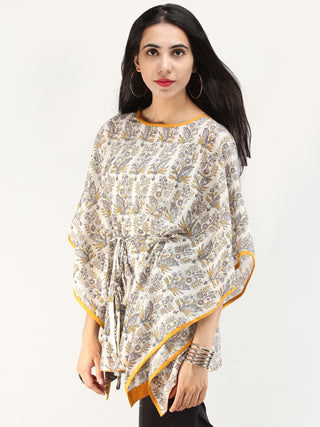 Rangrez Ghazal - Kaftan Cotton Top - T72F2191