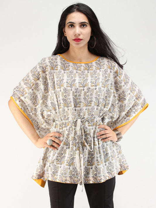 Rangrez Ghazal - Kaftan Cotton Top - T72F2191