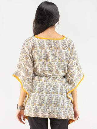 Rangrez Ghazal - Kaftan Cotton Top - T72F2191