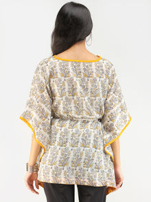 Rangrez Ghazal - Kaftan Cotton Top - T72F2191