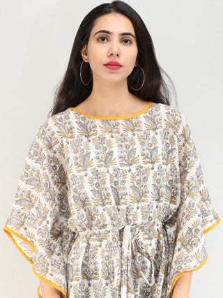 Rangrez Ghazal - Kaftan Cotton Top - T72F2191