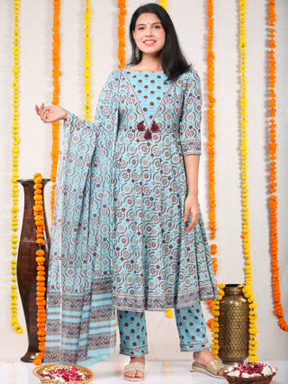 Utsav Manal - Anakarli Kurta Pants & Dupatta - KS01A2572D