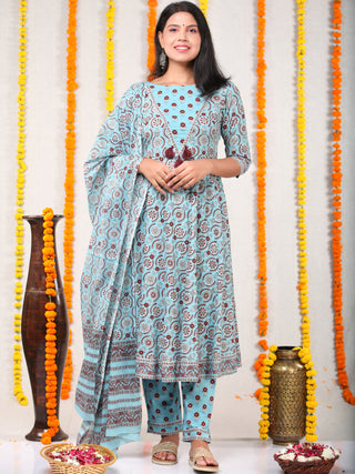 Utsav Manal - Anakarli Kurta Pants & Dupatta - KS01A2572D