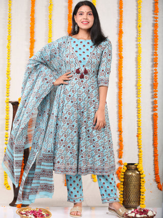Utsav Manal - Anakarli Kurta Pants & Dupatta - KS01A2572D