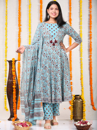 Utsav Manal - Anakarli Kurta Pants & Dupatta - KS01A2572D